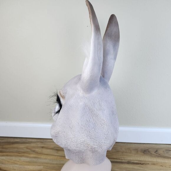 🔸️Deluxe Bunny Full Head Latex Costume Mask - Picture 12 of 16